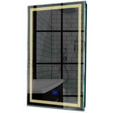 Specchio LED Verticale | Pulsante touch | Luce bianca calda - Reyze Serie Minimal Modello 1